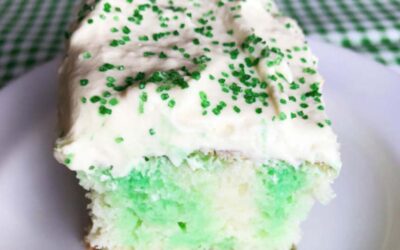 St. Patrick’s (Jell-O Poke) Cake